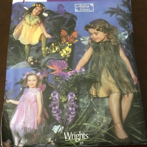 Simplicity Kids Fairy Costume - Yellow and Purple - Picture 3 of 9